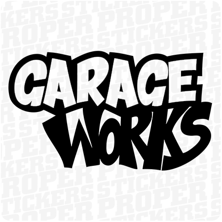 Garage Works naklejka sticker